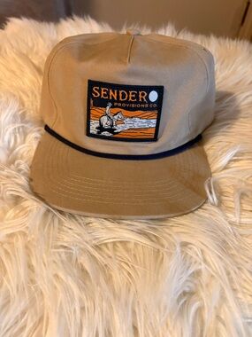 Sender Provisions Co. Khaki Patch Cap